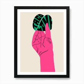 Taco Love Bright Pink Colourful Art Art Print