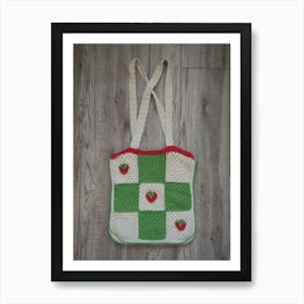 Vintage Crocheted Bag Art Print