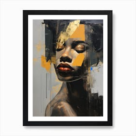 Woman'S Face 10 Art Print