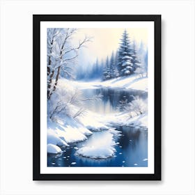 Winter Scenery Art Print