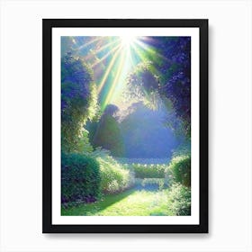 Powis Castle Gardens, 1, United Kingdom Classic Painting Art Print