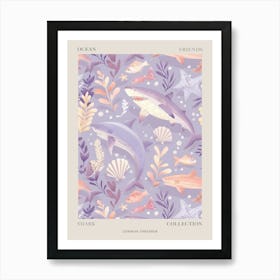 Purple Common Thresher Illustration 1 Poster Art Print