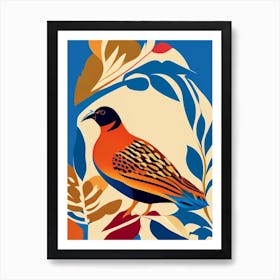 Partridge Pop Matisse 2 Bird Art Print