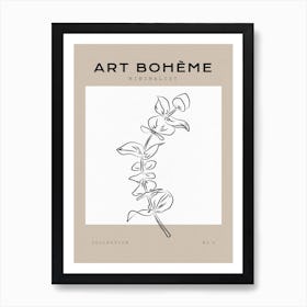 Boho Bohemian 8 Eucalyptus Art Print