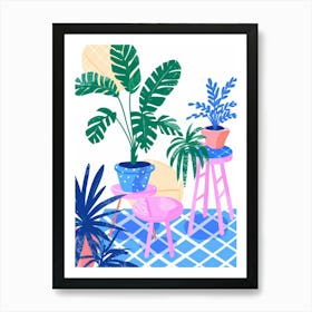 Illustration Of A Living Room 3 Art Print