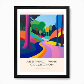 Abstract Park Collection Poster Daan Forest Park Taipei 2 Art Print