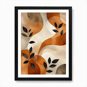 Abstract Leaves Canvas Print 10 Art Print