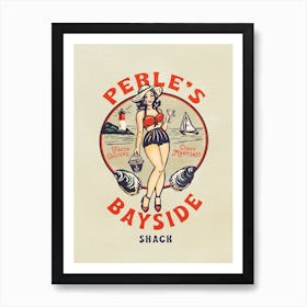 Perles Bayside Oyster Shack Art Print