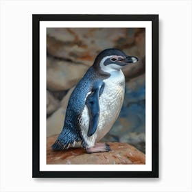 Adlie Penguin Kangaroo Island Penneshaw Oil Painting 4 Art Print