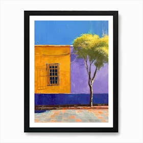 Tree By The Window Art Print