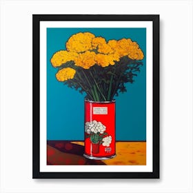 Statice Flower Still Life 4 Pop Art  Art Print