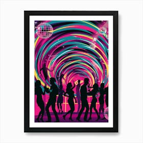 Disco Dancers Art Print