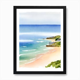 St Ives Bay, Cornwall Watercolour Art Print
