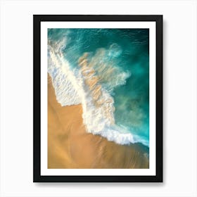 Aerial View Of A Beach 83 Art Print