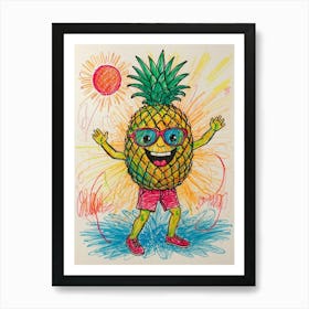 Pineapple 2 Art Print