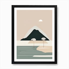 Maluku Islands Indonesia Simplistic Tropical Destination Art Print