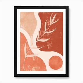 Pink Leaf Art Print