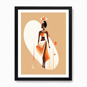 Minimalist Impressions: African Tribal Traditions 1 Art Print