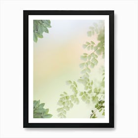 Green Leaves On A Tree Art Print