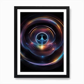 Abstract Holographic Universe Art Print