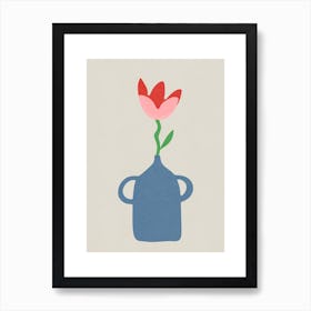 Abstract flowers Art Print