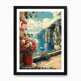 Capri, Italy Vintage Poster Póster