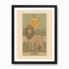 Leo X The Sun Art Print