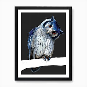 The Northern White Faced Owl Art Print