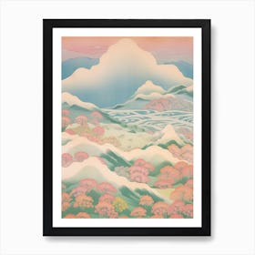 Mount Haku In Ishikawa Gifu Toyama, Japanese Landscape 3 Art Print