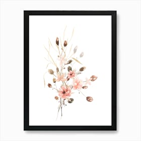 Watercolor Flowers 6 Art Print