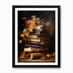 Autumn Books 1 Art Print