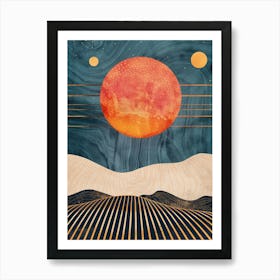 Sun And Planets Art Print