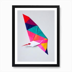 Hummingbird Origami Bird Art Print