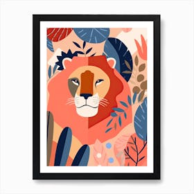 Leo Illustration Zodiac Star Sign 2 Art Print