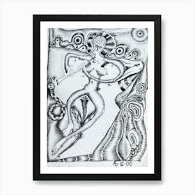 Taming Snakes Art Print