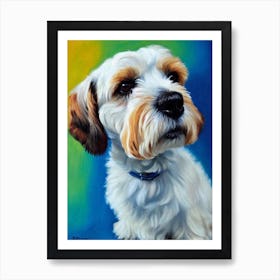 Dandie Dinmont Terrier Fauvist Style Dog Art Print