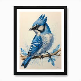 Blue Jay 3 Art Print