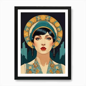 Deco Woman 3 Art Print