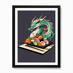 Japanese Dragon 1 Art Print