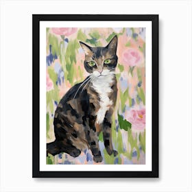 A Manx Cat Painting, Impressionist Painting 3 Art Print