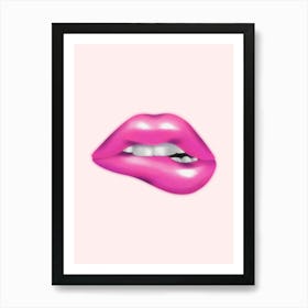 Pink Lips Art Print