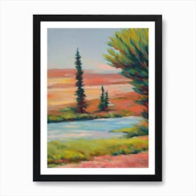 Umbrella Pine Tree Watercolour Poster