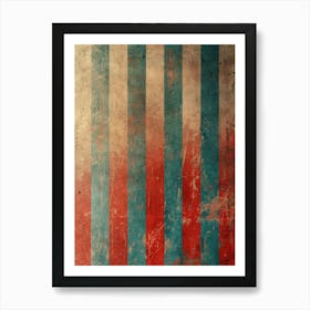 American Flag Background Art Print