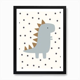 Dotty T Rex Art Print