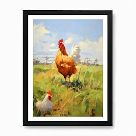 Bird Painting Chicken 8 Art Print
