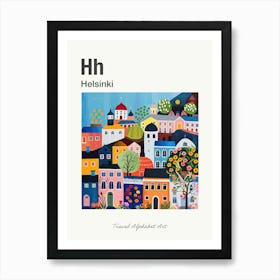 Kids Travel Alphabet  Helsinki 3 Art Print