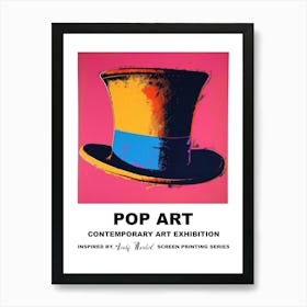 Poster Top Hat Pop Art 1 Art Print