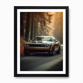 Dodge Challenger Hellcat 1 Art Print