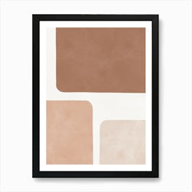 Boho abstract shapes 2 Poster