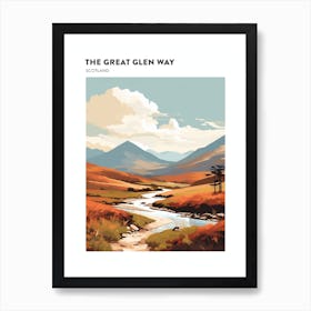 The Great Glen Way Scotland 4 Hiking Trail Landscape Poster Art Print